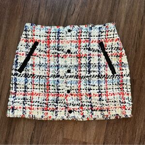 rag & bone Otis Skirt in White Combo. NWT. Size 6